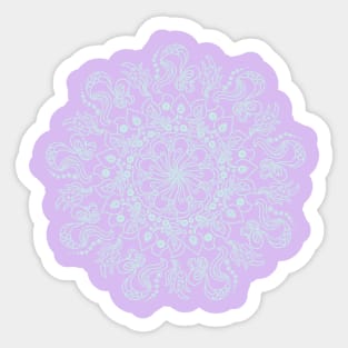 Sea green dot mandala Sticker